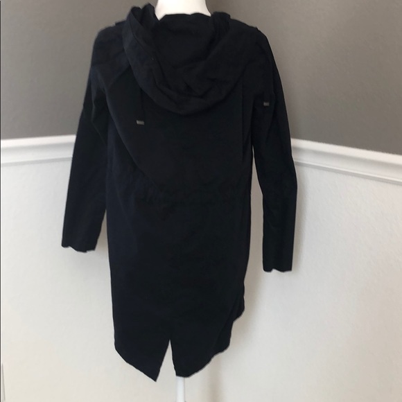 Navy Long Lightweight Jacket - Picture 3 of 4